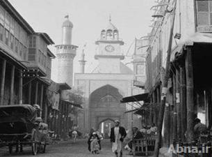 صورة قديمة لواجهة صحن ابو الفضل العباس عليه السلام في عام 1932