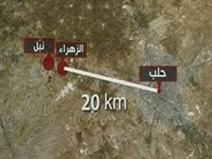 شام کی دو شیعہ بستیوں پر بمبارمنٹ