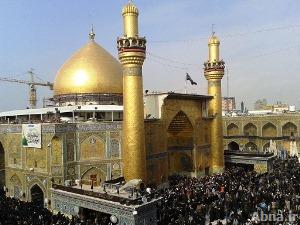 بالصور / حشود الزائرين والمواكب المليونية تتوافد الی مرقد الامام علي (ع) في ذكرى وفاة الرسول(ص)