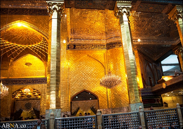 Image / Porch of Hazrat Abbas (AS) Holy Shrine Decorated with Gold Leaf