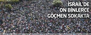İsrail'de büyük göçmen mitingi