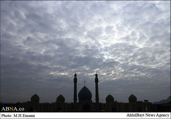 Heilige Moschee Jamkaran Im Jahrestag des Beginns von Imam Mahadis Imamat