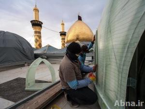 بالصور / مشروع توسعة حرم أبي الفضل العباس(ع) بتسقيف الصحن الشريف