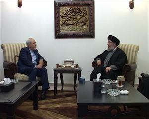 ایران کے وزیر خارجہ کی سید حسن نصر اللہ سے ملاقات