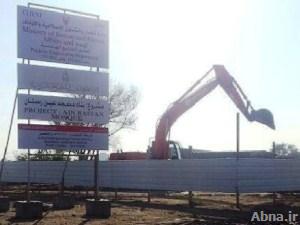 بالصور / النظام البحريني يبدأ في بناء مسجد "عين رستان" الذي هدمه في غير موقعه الأصلي