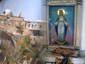 بالصور / "جبهة النصرة" الارهابية تسرق تمثال المسيح (ع) بـ"معلولا" وتزيل اجراس الكنائس!