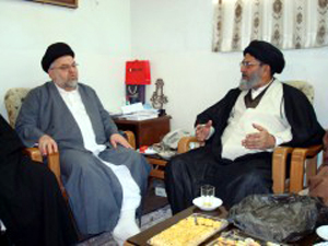 شیعہ علماء کونسل کے سربراہ کی آیت اللہ سیتانی کے نمائندہ سے ملاقات