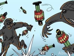 كاريكاتير / الاقتتال بين الارهابيين في سوريا!!