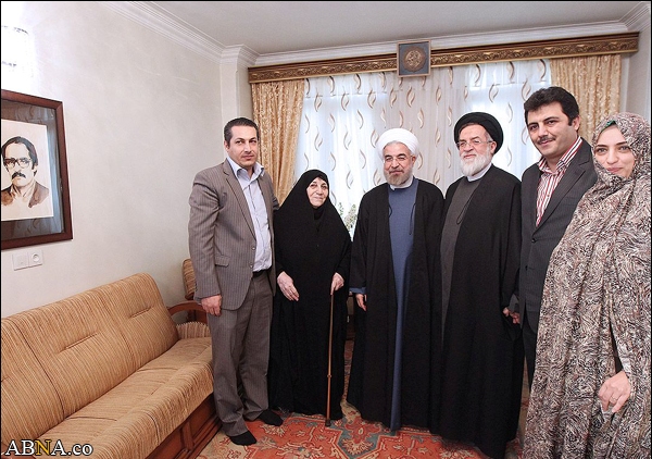 Image / Iranian President Visits Family of Sunni Martyr