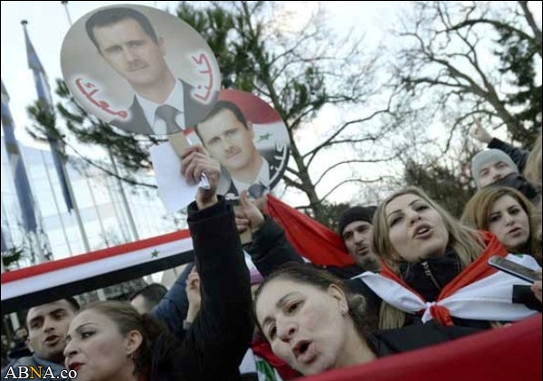 Image / Demonstration in Montreux in Support of Assad