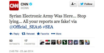 SEA a piraté le compte Twitter de CNN pour avoir menti sur la Syrie