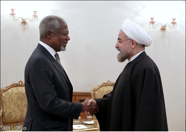 Treffen zwischen Kofi Annan und Dr. Rohani