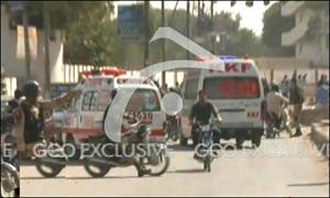 کراچی: رینجرز ہیڈ کوارٹر کے قریب دھماکا ،اہلکارسمیت2افرادجاں بحق   	
