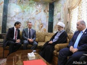 ممثل الامم المتحدة بالعراق يزور ممثل «آية الله السيستاني» في كربلاء