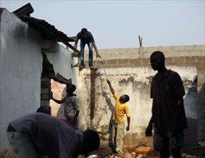 Muslim houses looted, burnt down in Bangui