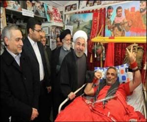 عشرہ فجر کے آغاز پر صدر جمہوریہ کی جانب سے جانبازوں کی قدردانی