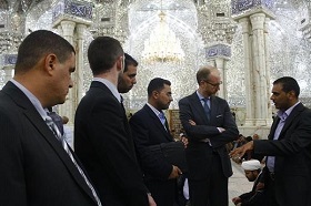 Swedish Diplomat Visits Imam Ali (AS) Holy Shrine