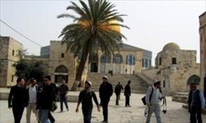 شدت پسند یہودی پادریوں کی قیادت میں صہیونیوں کا مسجدالاقصیٰ پر حملہ