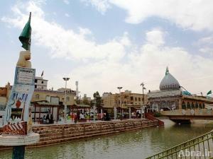 بالصور / نسبة إنجاز مشروع صيانة مقام الإمام المهدي(عج) في كربلاء تصل الى 95%