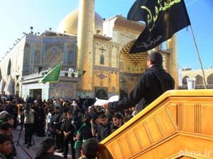 بالصور / إحياء الذكرى الأولى لإستشهاد السيدة الزهراء (ع) في مرقد الإمام علي (ع)