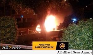 Гондарма исраил режиминин мәркәзи Тәл-Әвивдә бомба илә гурашдырылмыш машын партлады, 1 нәфәр өлдү + Фото