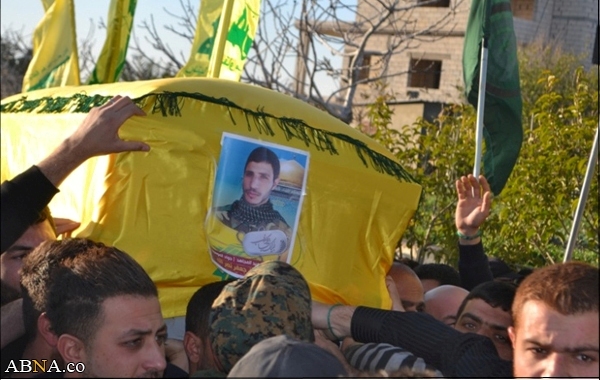 بالصور / المقاومة الاسلامية في لبنان تشييع الشهيد «حسين جعفر نصر الله»