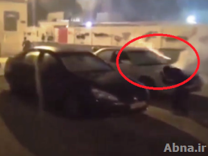 فيديو جديد يظهر توجيه مرتزقة النظام البحريني عبوات الغاز نحو أجساد المتظاهرين بشكل مباشر