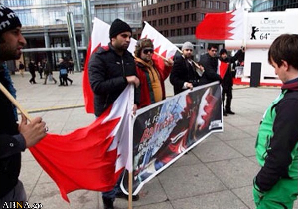 Demonstration gegen bahrainische Regierung in Berlin