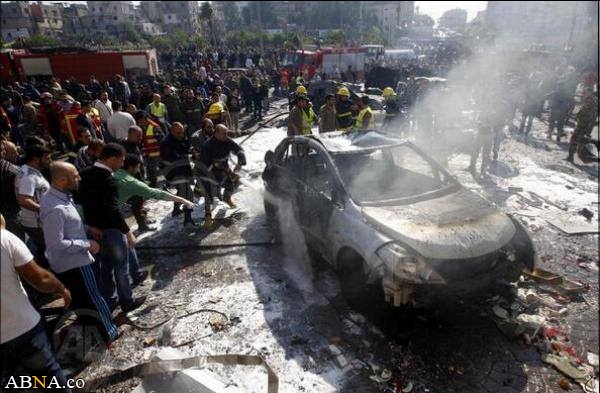 صور من التفجيرين الإنتحاريين في منطقة "بئر حسن" جنوب بيروت ـ 2