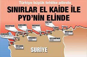 Sınırlar El Kaide ile PYD'nin elinde!