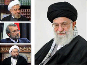 رہبر معظم کی موجودگی میں تینوں قوا کے سربراہان کا اجلاس