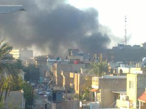 استشهاد واصابة 10 اشخاص بانفجار سيارة مفخخة قرب حسينية البوشجاع في الكرادة