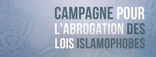 Exigeons l’abrogation de toutes les lois islamophobes