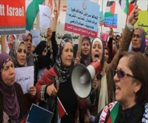 فلسطین، خواتین کے مظاہرے، کئی خواتین زخمی
