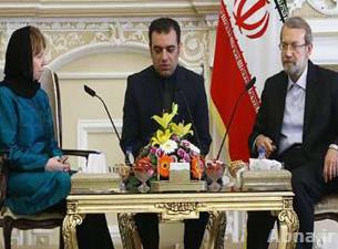 لاریجاني یعلن استعداد ایران لحل الازمة السوریة بالتعاون مع اوروبا