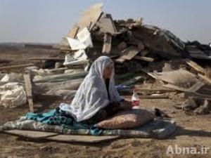الجرافات الاسرائيلية تهدم المنازل  الفلسطينية في العراقيب وتركت أهلها في برد الصحراء القارس