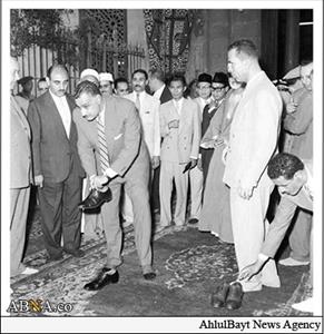 Peregrinación de Yamal Abdel-Nasser a la Mezquita Ras al-Hussain (P) + Fotos