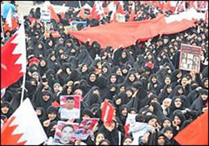 بحرین میں امریکہ نواز ڈکٹیٹر حکومت کے خلاف عظیم احتجاجی ریلی