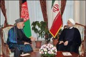 صدر روحانی اور حامد کرزئی کی ملاقات، سیکیورٹی منصوبوں پر تبادلہ خیال