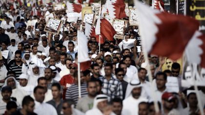 Peuple bahreïni manifestaient contre Al Khalifa