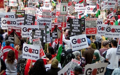 مظاهرات في أوروبا رفضاً لحصار غزة