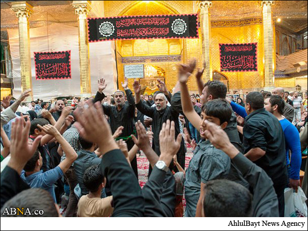 بالصور / توافد الهيئات والمواكب الحسينية إلى مرقد أبي الفضل العباس (ع) في ذكرى وفاة السيدة أم البنين (ع)