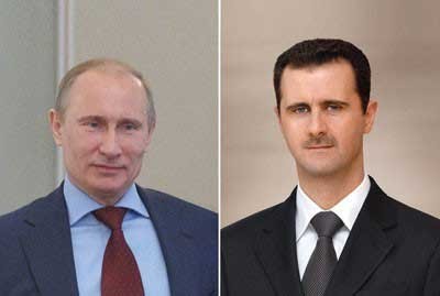 Un télégramme de vœux au président al-Assad de la part de son homologue russe à l'occasion de la fête de l'Evacuation