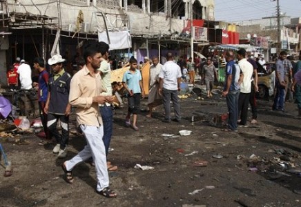 انفجار عبوة ناسفة بسوق شعبي يسفر عن استشهاد واصابة 11 في بغداد