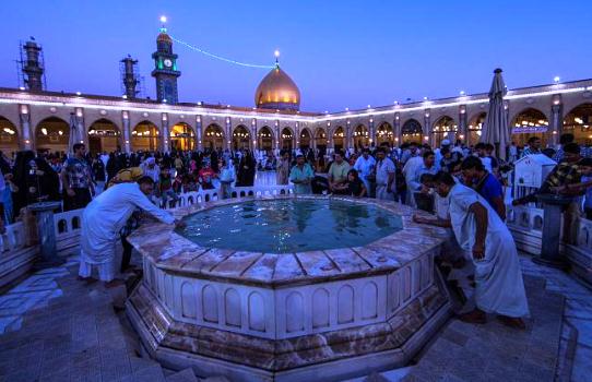 بالصور / إحياء ذكرى ميلاد السيدة الزهراء (ع) في مسجد الكوفة بالنجف الأشرف