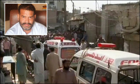 کراچی میں دھماکا،انسپکٹر شفیق تنولی سمیت 4 افراد جاں بحق   	