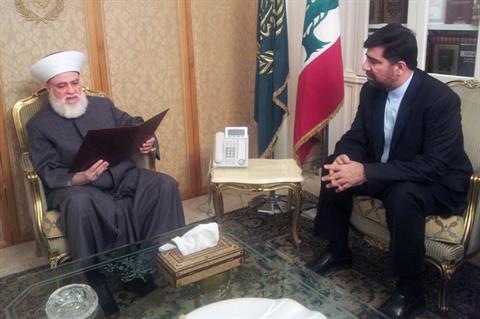 Lebanese Mufti, Iranian envoy urge unity against takfiris 