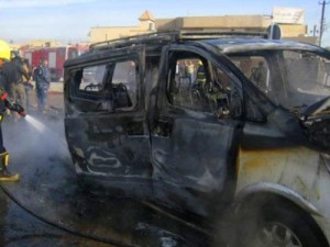 مقتل واصابة 5 اشخاص بتفجير انتحاري شمال مدينة الرمادي العراقية