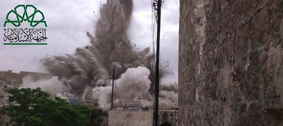 Halep'te otele büyük saldırı