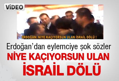 Niye kaçıyorsun İsrail dölü